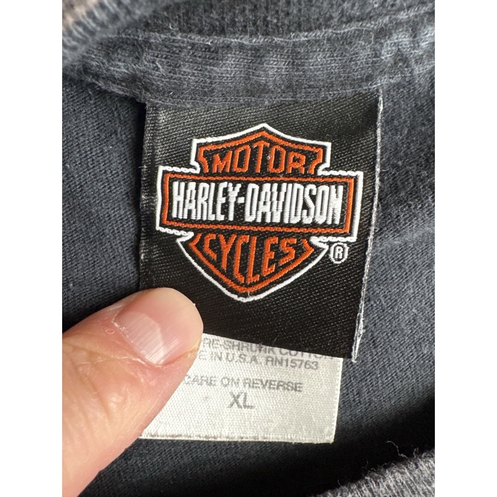 Vintage 1998 Harley Davidson Shirt USA Made Al Muth Wisconsin Back Hit XL - Picture 15 of 16
